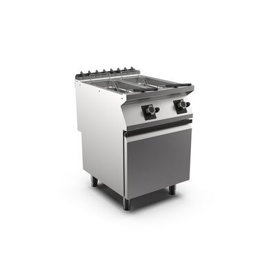 Mareno M1-700 Gasfritteuse 10 + 10 Liter, mit Tür, 60cm