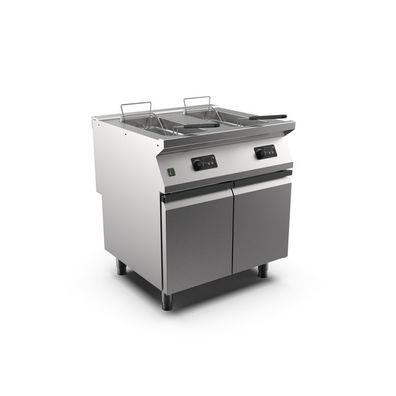 Mareno M1-700 elektrische Fritteuse 2x 15 Liter digital regellbar, mit Tür, 80cm