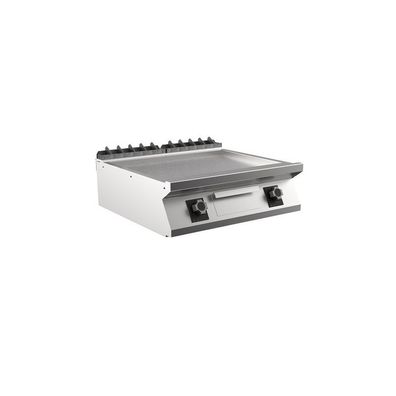 Mareno M1-900 elektrische Griddleplatte mit glatter, mattverchromter Platte, 80cm