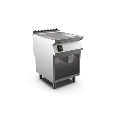 Mareno M1-700 elektrische Grillplatte mit 2/3 glatter und 1/3 gerippter Mattchromp