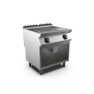 Mareno M1-700 elektrische Grillplatte mit glatter Chromplatte, 80cm