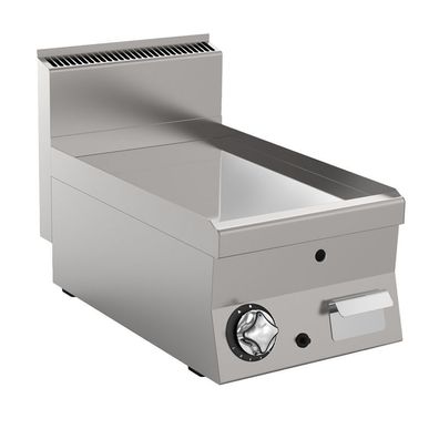 Mareno M1-600 Gas-Grillplatte mit glatter verchromter Platte, 40cm