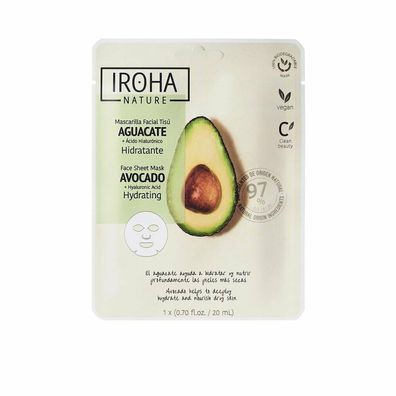 Iroha Nature Nature Mask Avocado Hyaluronic Acid 1 U