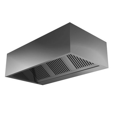 Gastro-Inox Kastenabzugshaube mit Motor aus Edelstahl 2500X1100X450mm