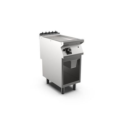 Mareno M1-700 Gas-Grillplatte mit gerippter Mattchromplatte, 40cm