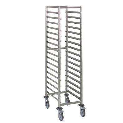 Gastro-Inox Regalwagen aus Edelstahl AISI 304 mit 17 Etagen GN21