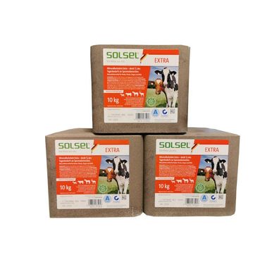 Solsel Extra 3x10kg Mineralstein Salzleckstein Leckstein