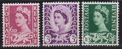 England GREAT Britain [Wales] MiNr 00101-03 ux ( * */mnh )