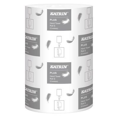 KATRIN® 2634 Rollenhandtuch Plus - 2-lagig, weiß, 12 Rollen à 60 m