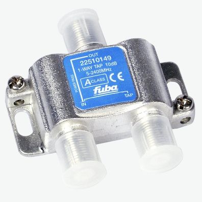 Fuba OHA 110 1-fach Abzweiger in horizontaler Bauform mit 10 dB