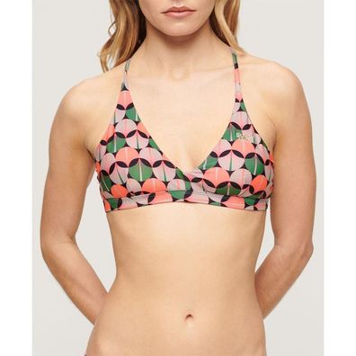 Bikinioberteil Superdry Cross Back Dreieck Orange Geometrisch