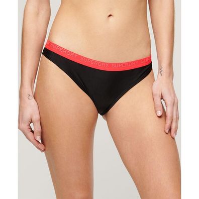 Bikinihose Superdry Classic schwarz