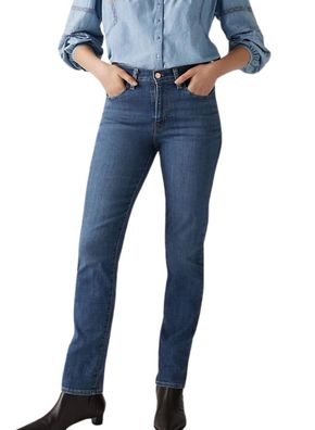 Hose Levi's 724 High Rise Straight Blau