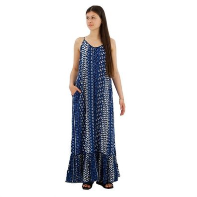 Kleid Superdry ßrmelloses Maxikleid Blau Shirbori