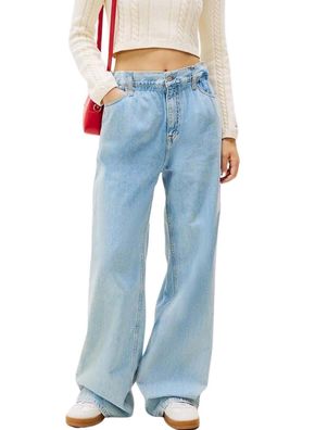 Jeans Tommy Jeans Paperbag Blau