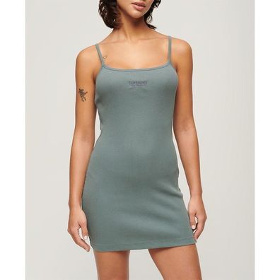 Kleid Superdry Besticktes Ripp-Strappy ßrmelloses Kurzkleid