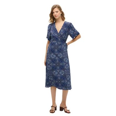 Kleid Superdry Bedrucktes Wickelkleid Slim Fit