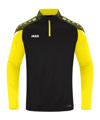 Veste Jako Unisex Ziptop Performance schwarz/gelb