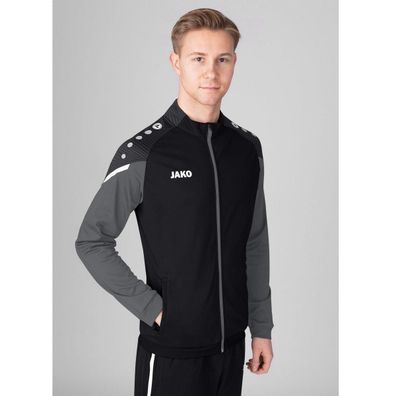 Jacke Jako Polyesterjacke Performance schwarz - grau