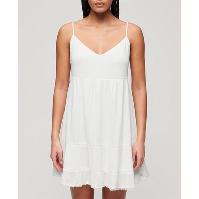 Kleid Superdry ßrmelloses Strandkleid in Offwhite