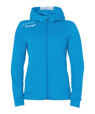Jacke Kempa Player Kapuzenjacke Damen Blau/Weiß