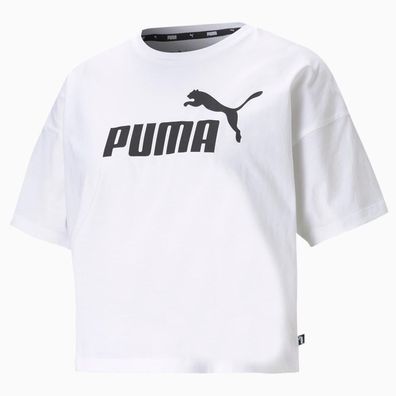 T-Shirt Puma Essentials Cropped Weiß