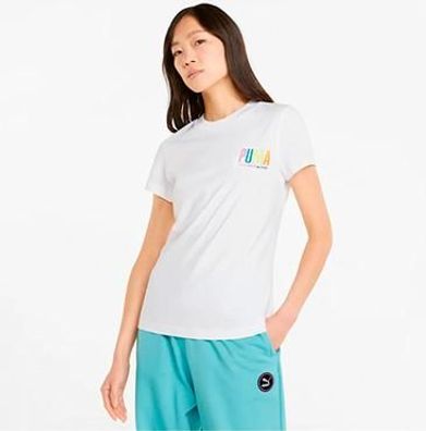 T-Shirt Puma Weiß mit Logo