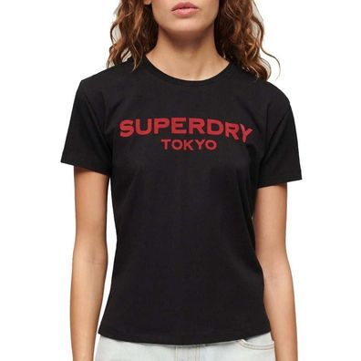 T-Shirt Superdry Slim Fit Mauve Morn Pink