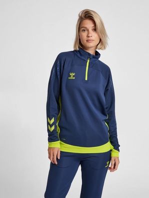 Pull Hummel hmlLEAD Half Zip Blau