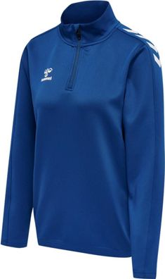 Sweatshirt Hummel Core XK mit halbem Reißverschluss, blau