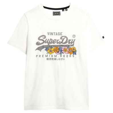 T-Shirt Superdry Vintage Logo Premium Goods Floral cru