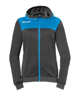 Sportjacke Kempa Emotion 2.0 mit Kapuze, Damen, Schwarz