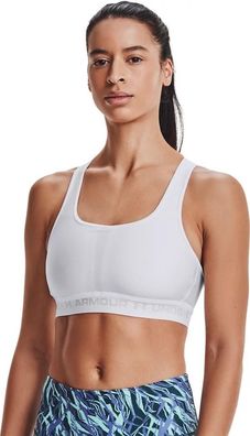 Soutien-gorge Under Armour Crossback Mid Bra Weiß