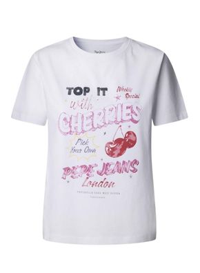 T-Shirt Pepe Jeans Weiß Klassisch