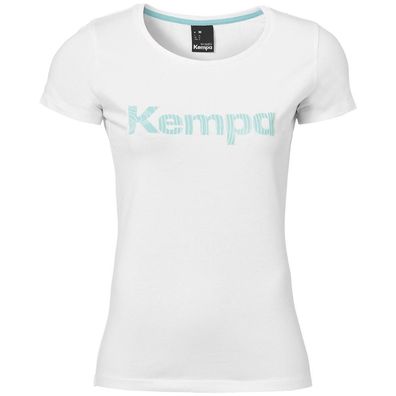 T-Shirt Kempa Graphic Weiß, Damen, Sportlich