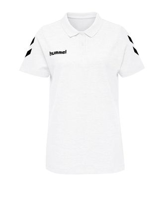 Polo Hummel Klassisches Damen Baumwollpolo Weiß