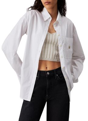Hemd Calvin Klein Weiß Relaxed Fit