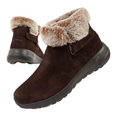Bottines Skechers On-The-Go W aus Leder, braun