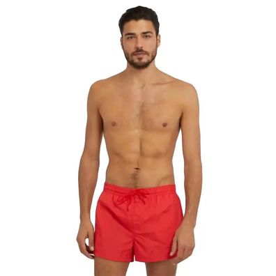 Badehose Guess Logo Dreieck Classic Rot