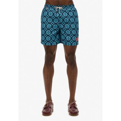 Badeshorts Superdry mit Tile-Print