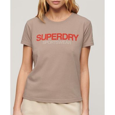 T-Shirt Superdry Eng anliegendes Sportswear-Logo