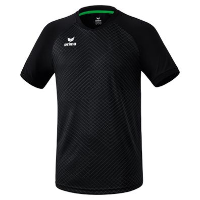 T-Shirt Erima Madrid schwarz, atmungsaktiv