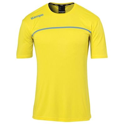 T-Shirt Kempa Emotion 2.0 Gelb Zitron/Blau Dove