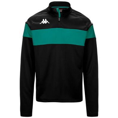 Sweatshirt Kappa Unisex Polyester Schwarz