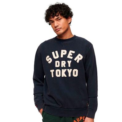 Sweatshirt Superdry Vintage Athletic Marineblau