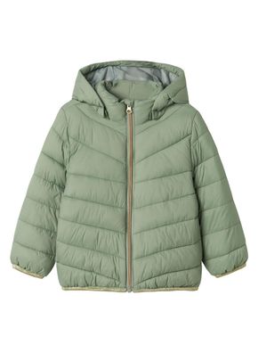 Veste Name It mit abnehmbarer Kapuze, grén