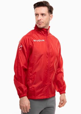 Jacke Givova Regen Basico Rot