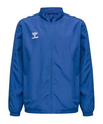 Jacke Hummel Micro Zip Kinder Blau/Weiß
