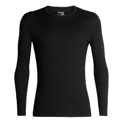 T-Shirt Icebreaker 200 Oasis Crewe schwarz