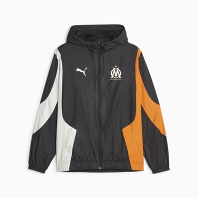 Veste Puma Olympique Marseille Prematch schwarz
